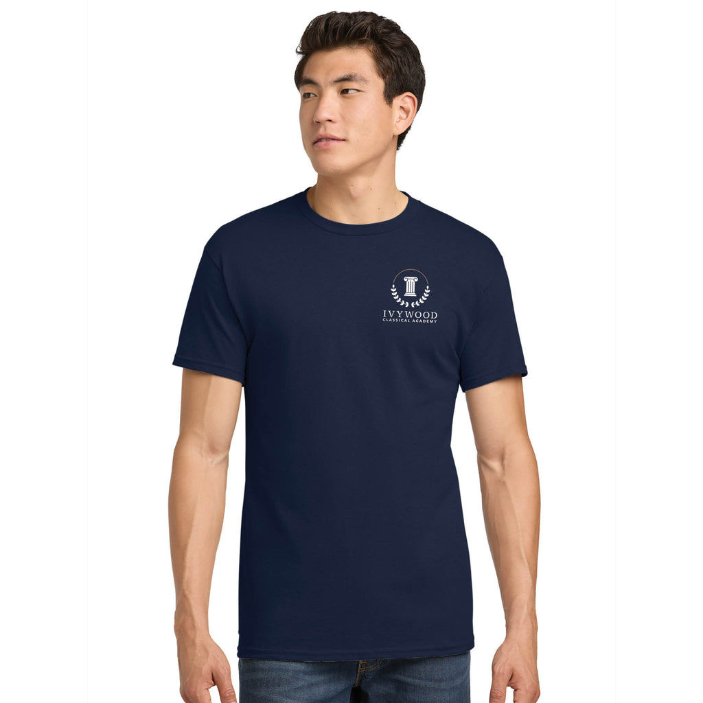 Navy Adult Tee with Ivywood Crest