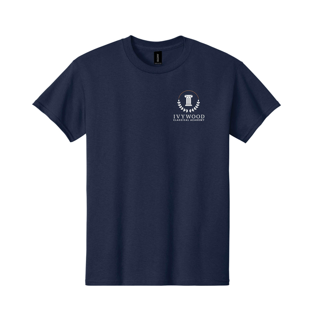 Navy Adult Tee with Ivywood Crest