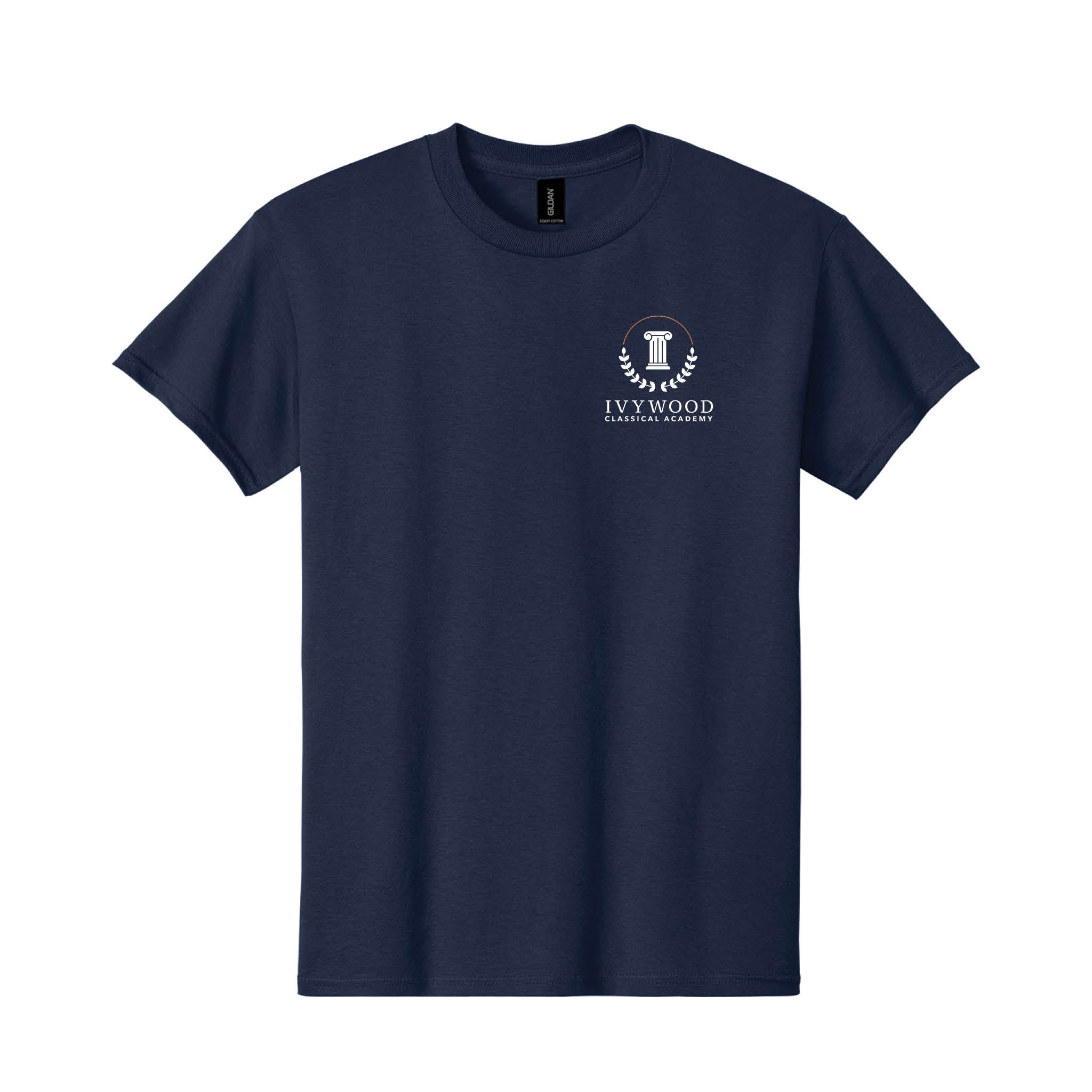 Navy Adult Tee with Ivywood Crest