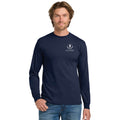 Navy Adult Long-Sleeve Tee with Ivywood Crest
