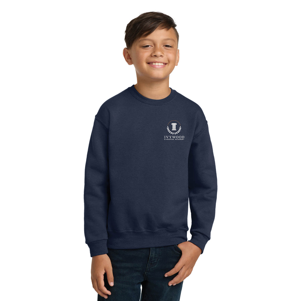 Youth Crew Neck Sweatshirt with Ivywood Crest