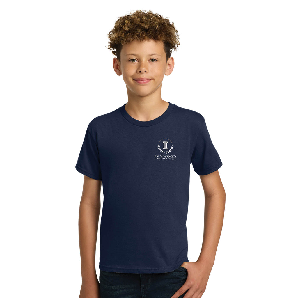 Navy Youth Tee with Ivywood Crest