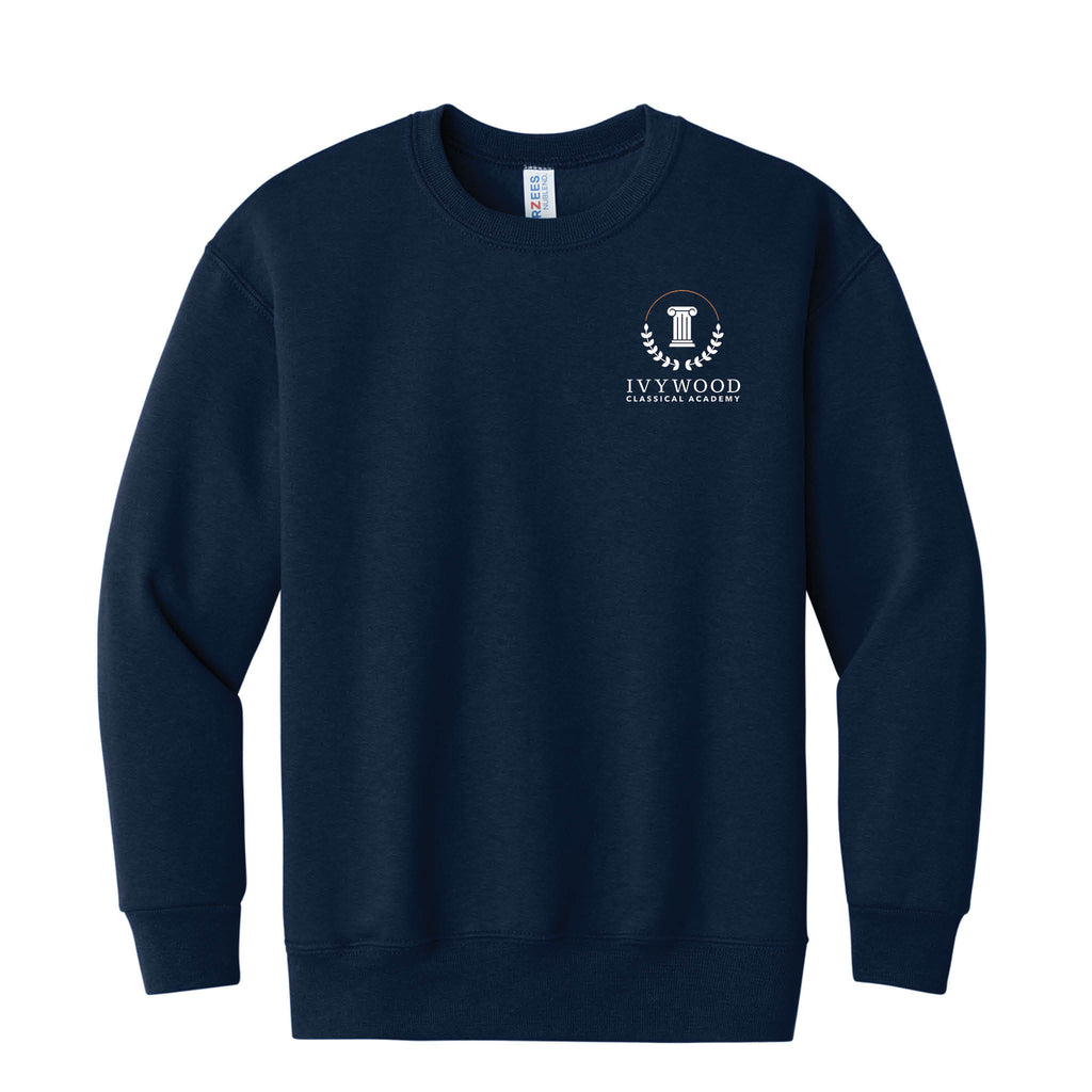 Youth Crew Neck Sweatshirt with Ivywood Crest