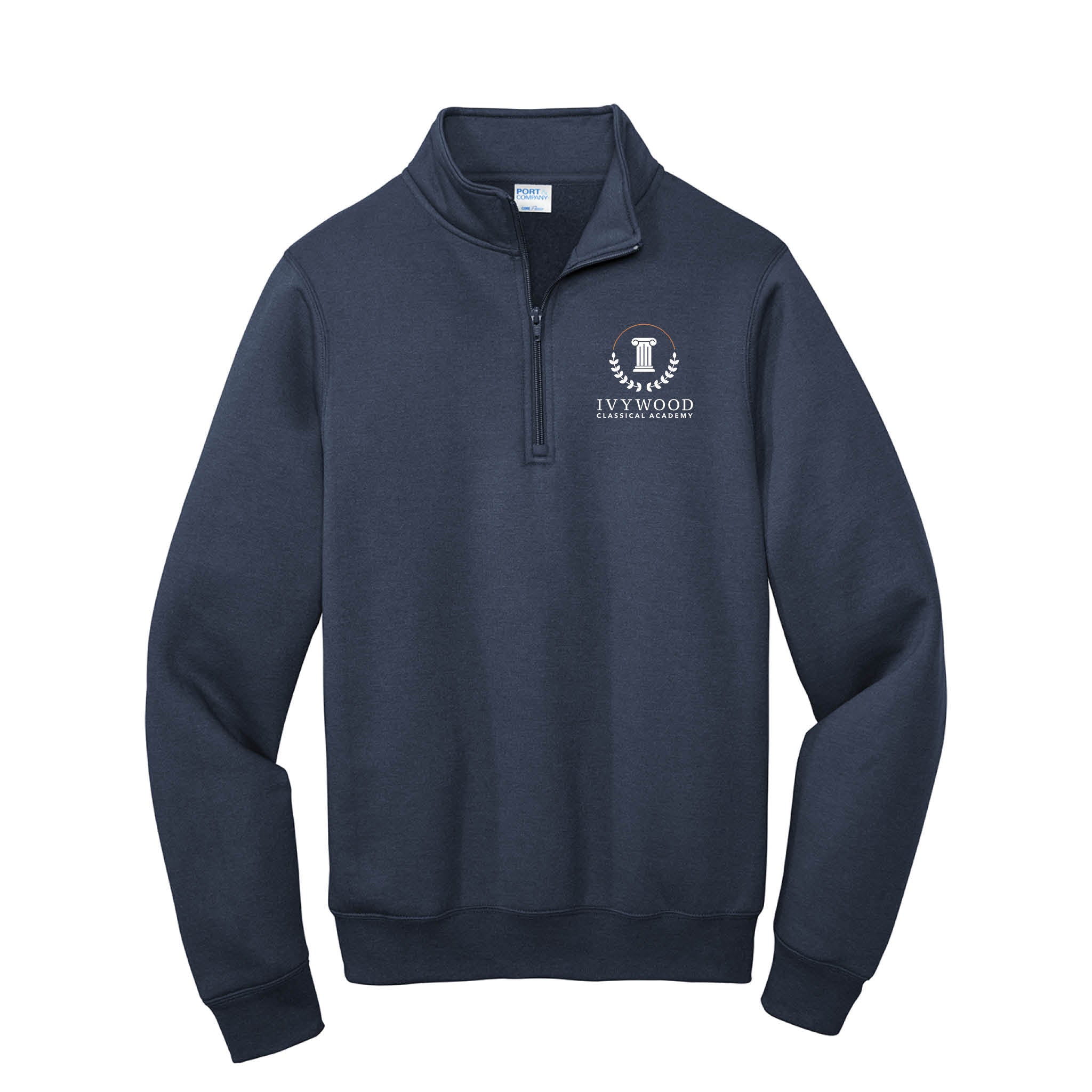 Adult's Quarter-Zip Fleece with Ivywood Crest