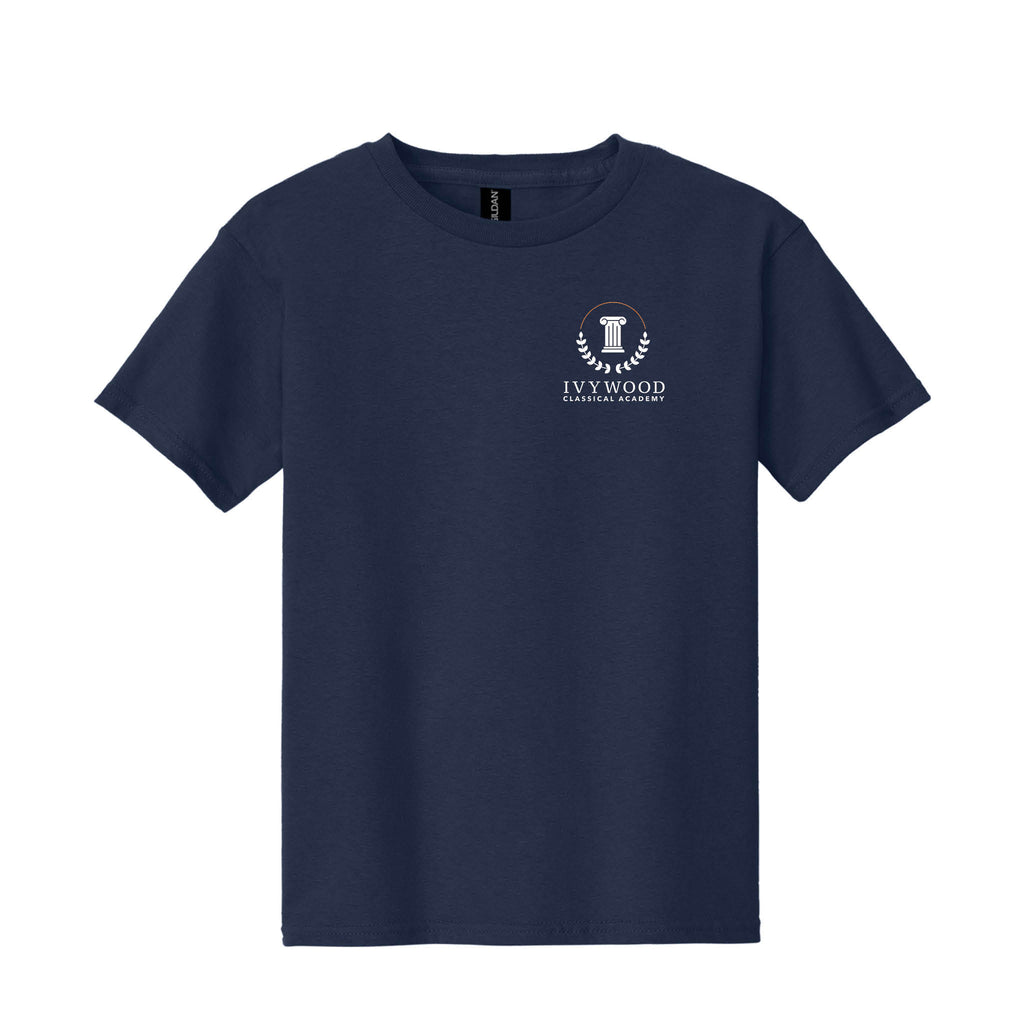 Navy Youth Tee with Ivywood Crest
