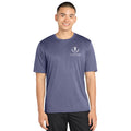 Heather Blue Adult Dry-fit T with Ivywood Crest