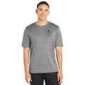 Heather Gray Adult Dry-fit T with Ivywood Crest