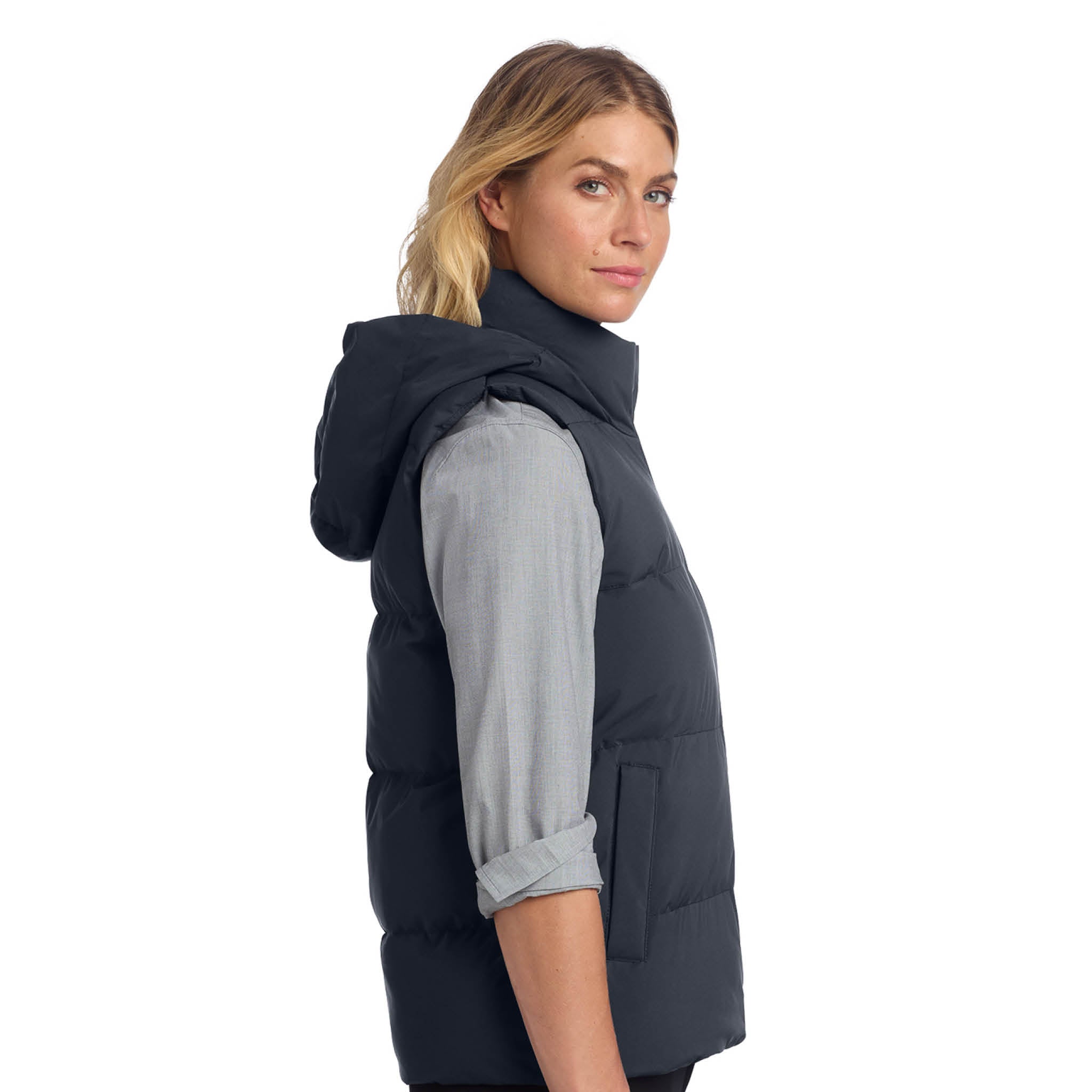 Puffy Vest, Embroidered with Ivywood Crest