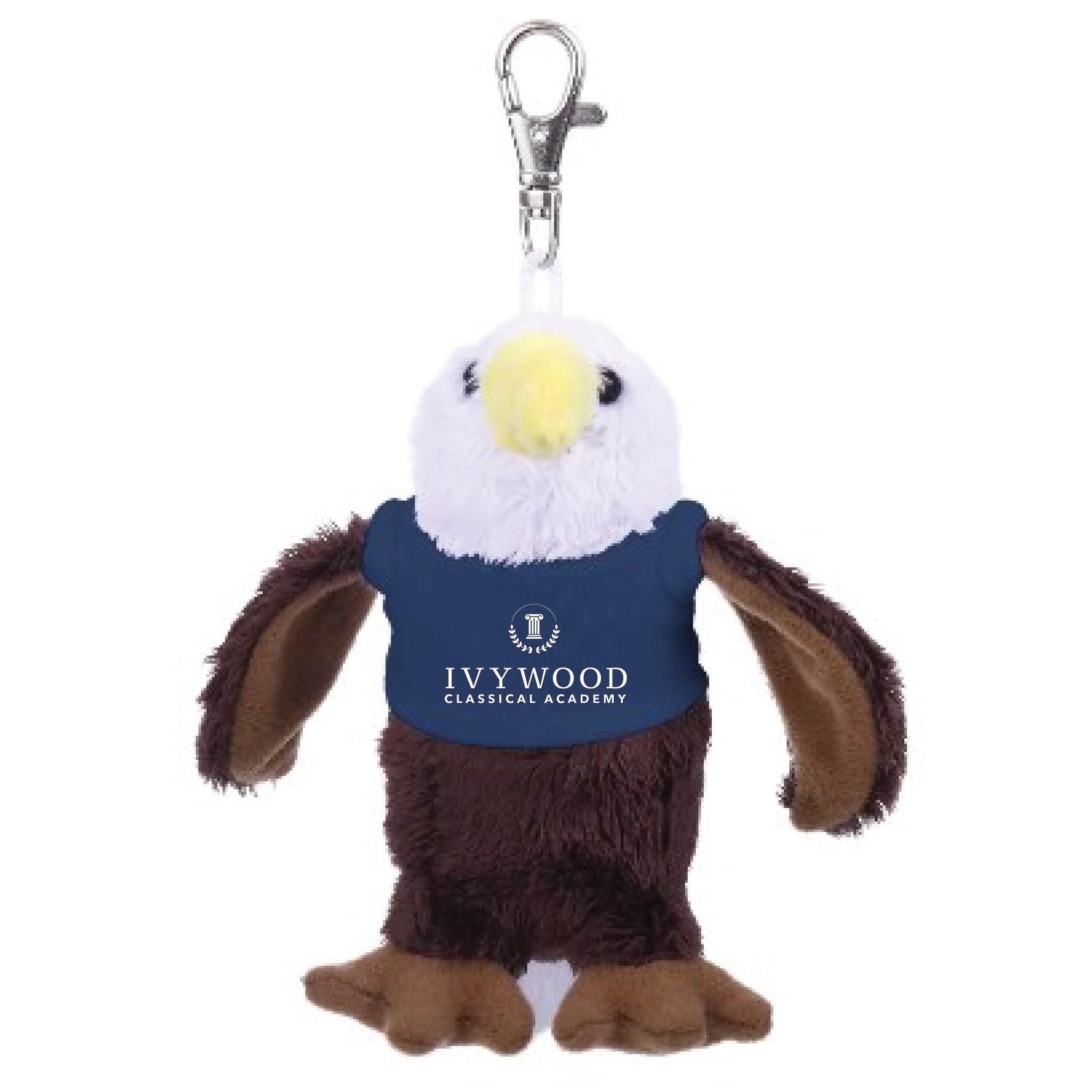 Plush Ivywood Eagle Keychain