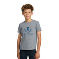 Heather Gray Youth Tee with Ivywood Crest (Full Front)