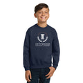 Youth Crew Neck Sweatshirt with Ivywood Crest (Full Front)