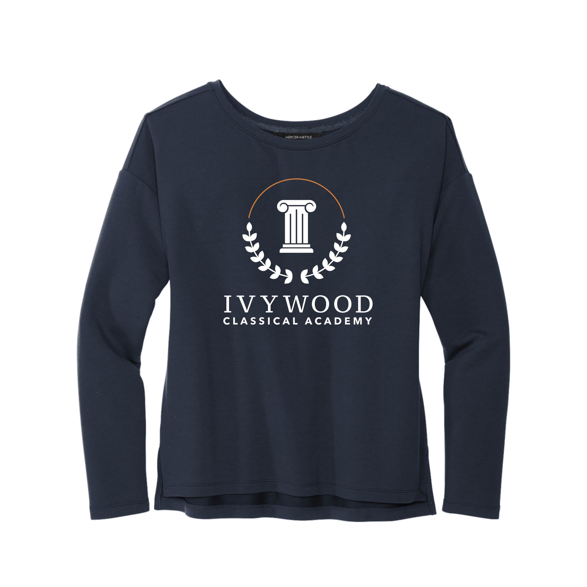 Women's Fleece Crewneck with Ivywood Crest (Full Front)