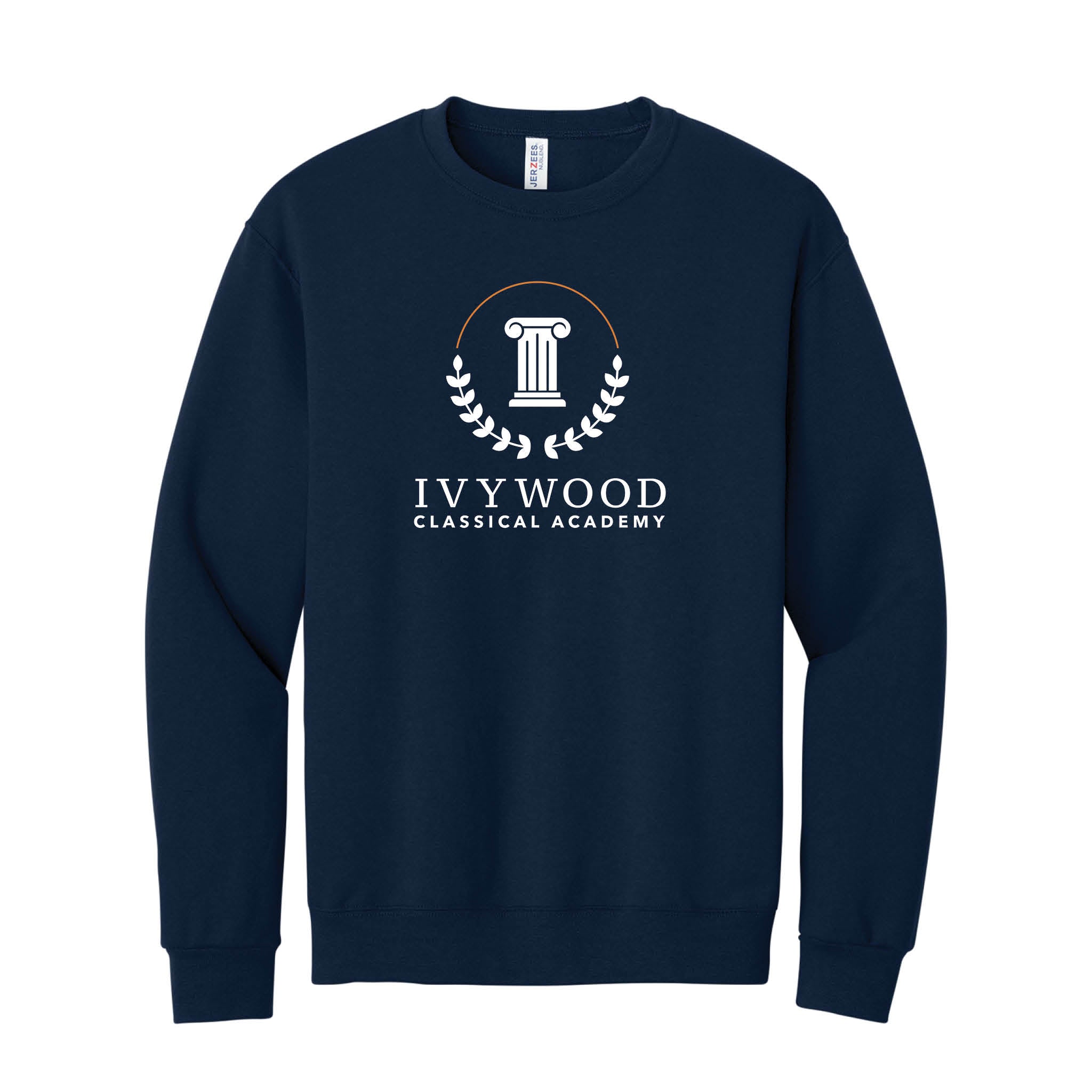 Adult Crew Neck Sweatshirt with Ivywood Crest (Full Front)